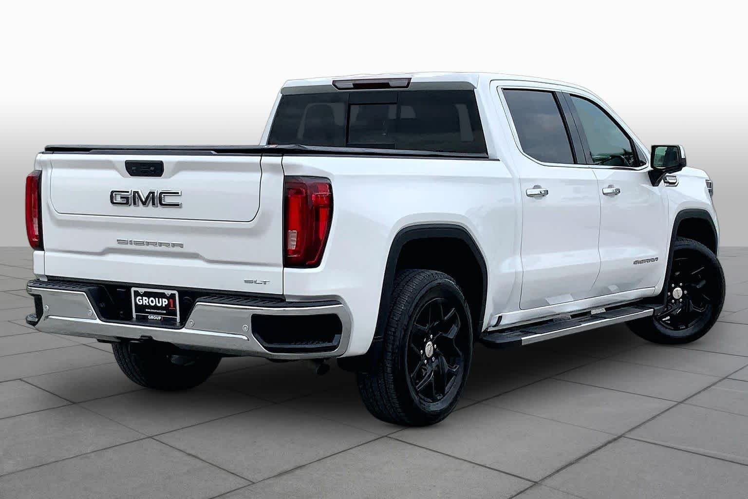 2023 GMC Sierra 1500 SLT White Frost Tricoat at Texan GMC Buick
