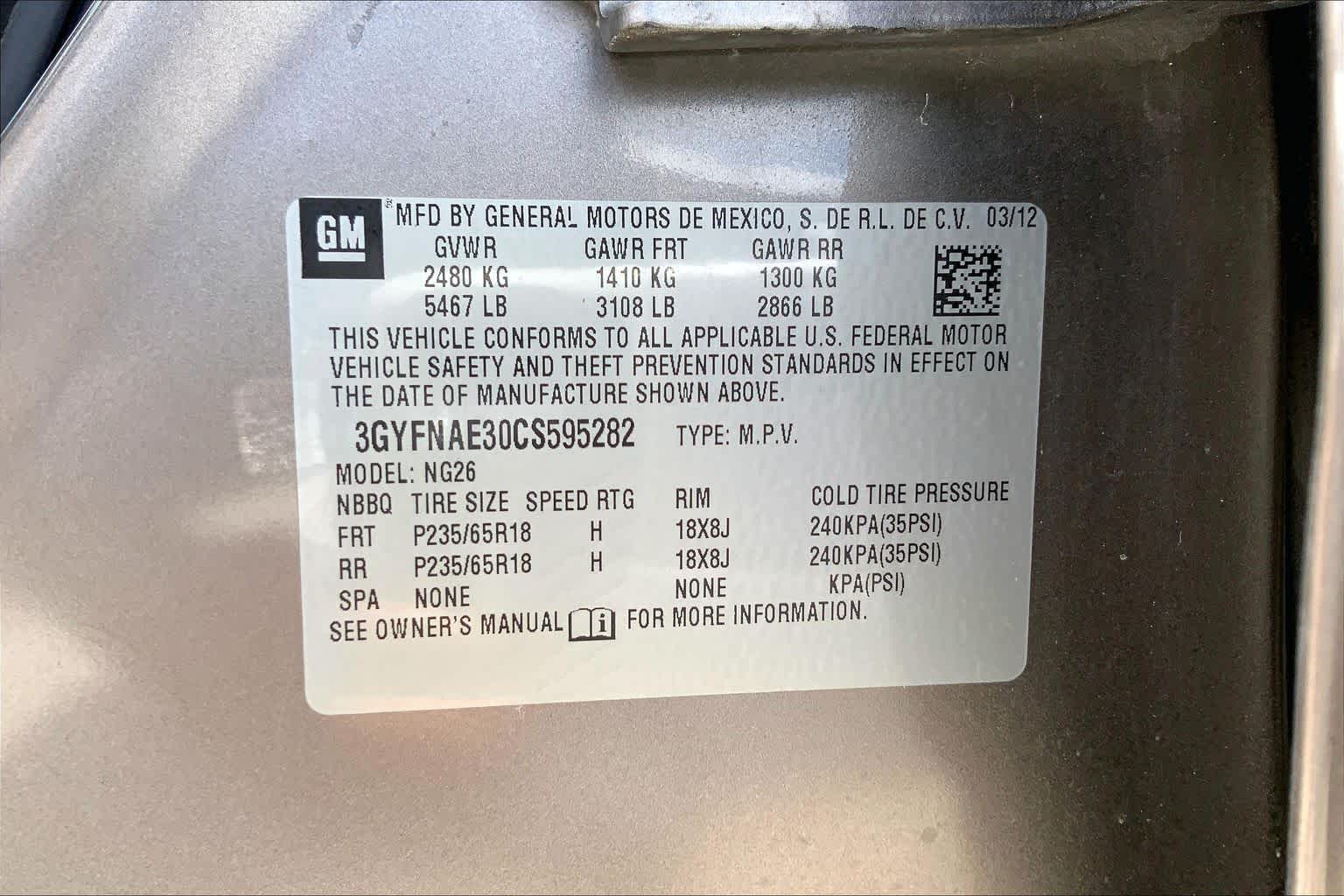 2012 Cadillac SRX Luxury Collection Mocha Steel Metallic at Westside Kia