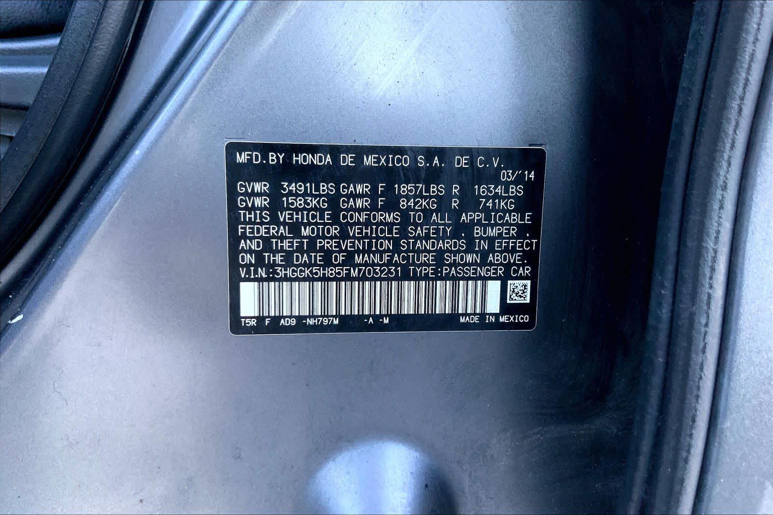 2015 Honda Fit EX Modern Steel Metallic at Tomball Ford
