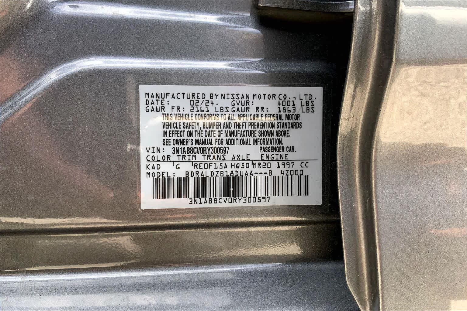 2024 Nissan Sentra SV Gun Metallic at Group 1 GMC Buick South