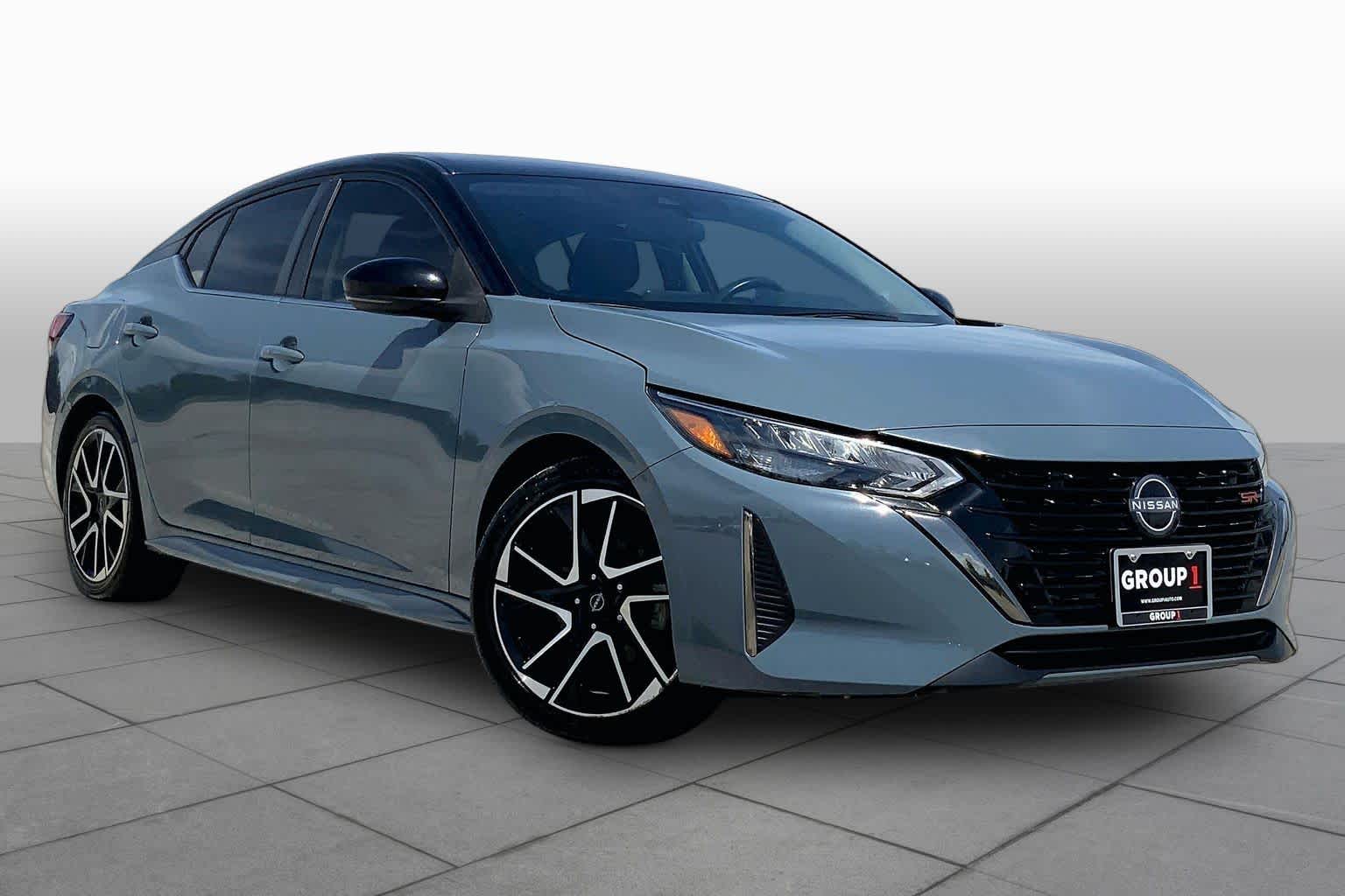 2024 Nissan Sentra SR Atlantic Gray Metallic/Super Black at Tomball Ford