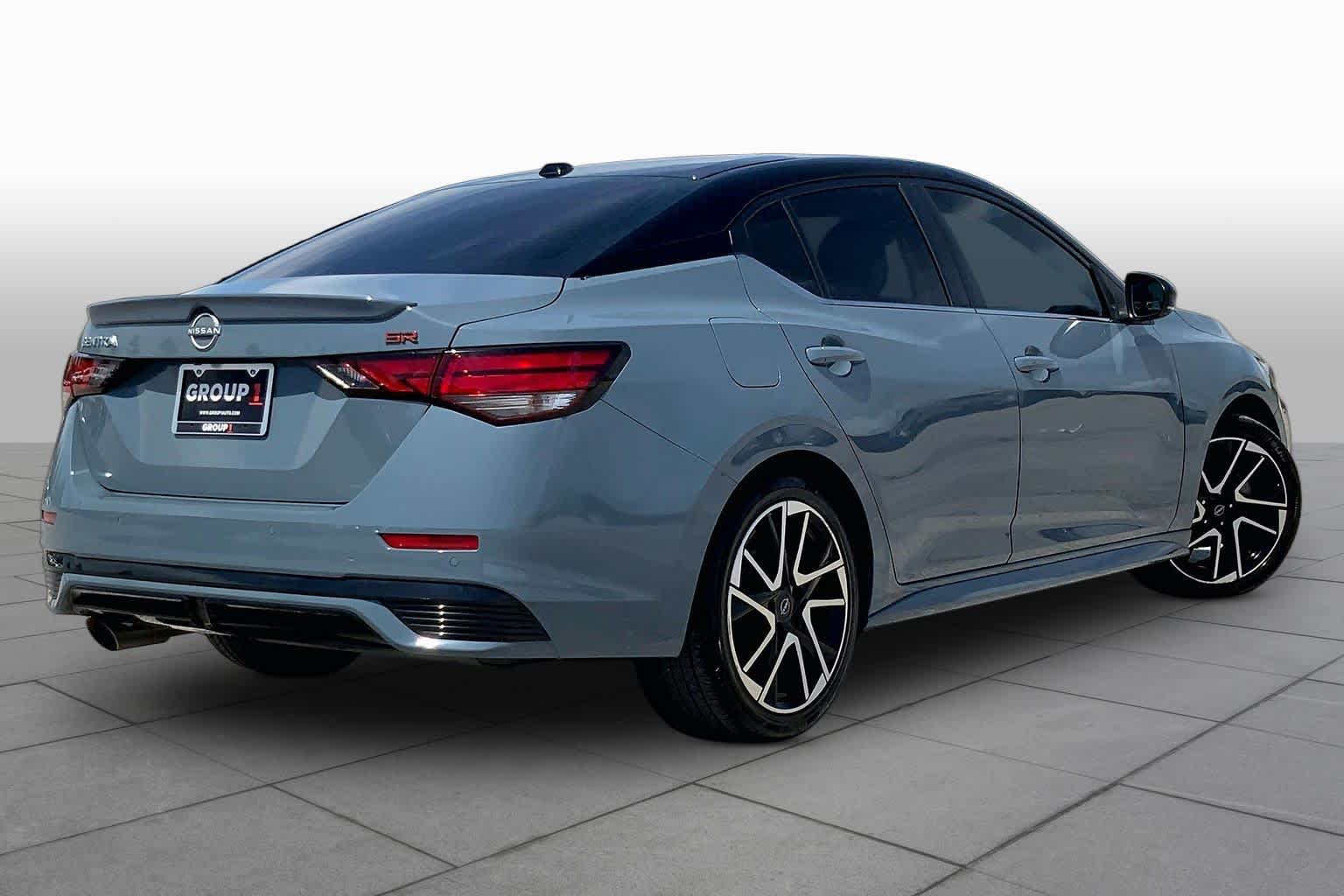 2024 Nissan Sentra SR Atlantic Gray Metallic/Super Black at Tomball Ford