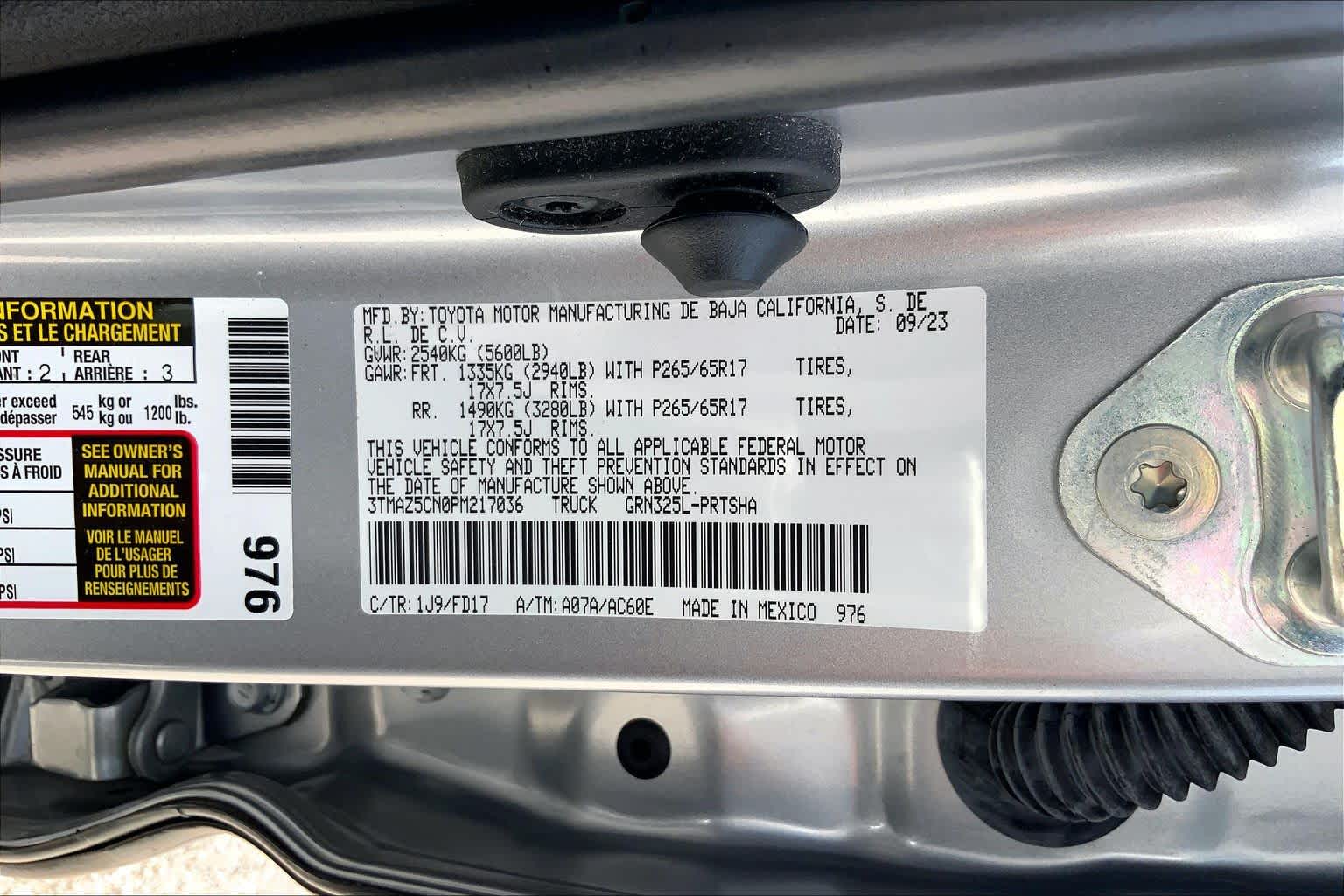2023 Toyota Tacoma TRD Sport Celestial Silver Metallic at Group 1 Toyota Southwest