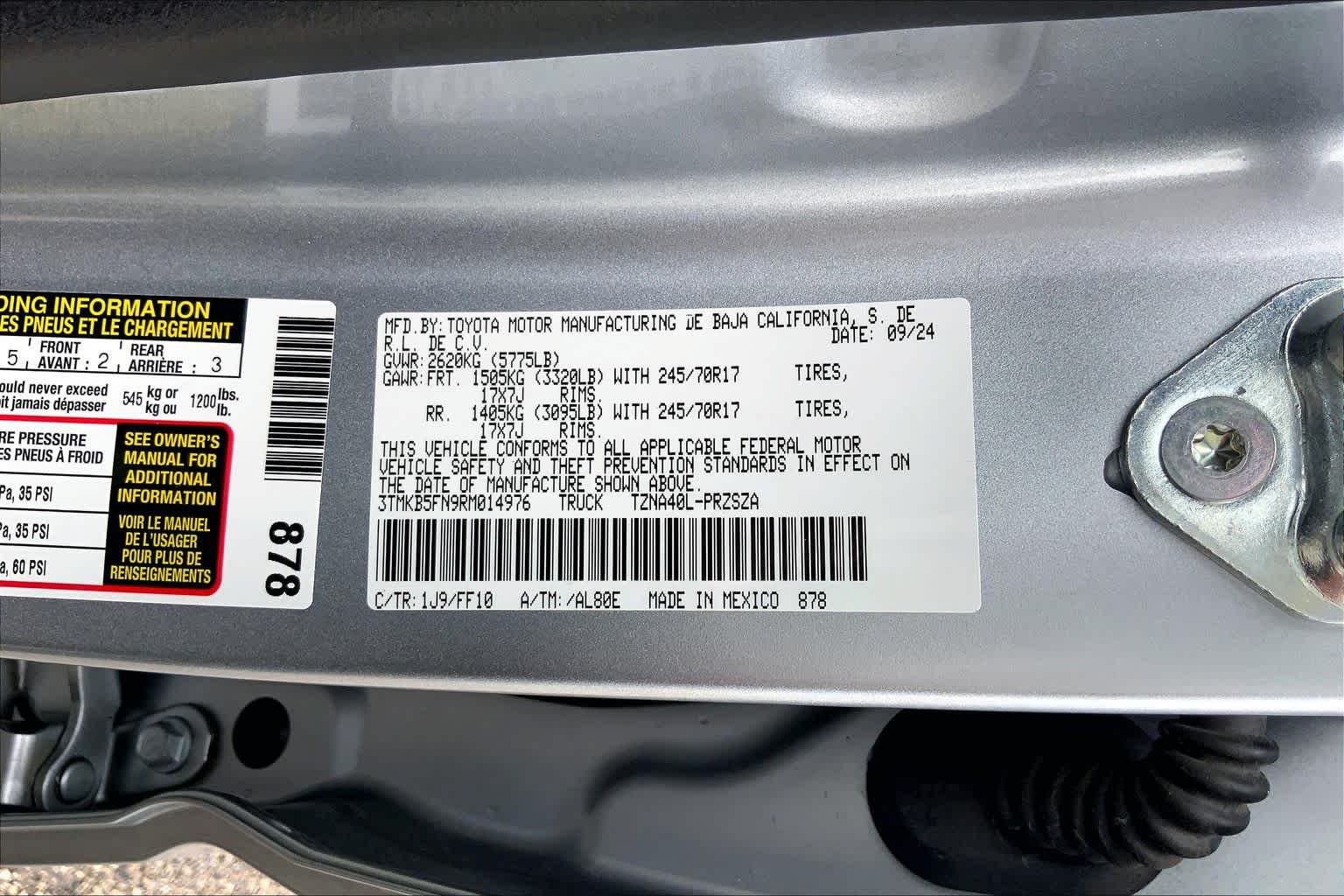 2024 Toyota Tacoma SR5 Celestial Silver Metallic at Lexus Southwest Houston
