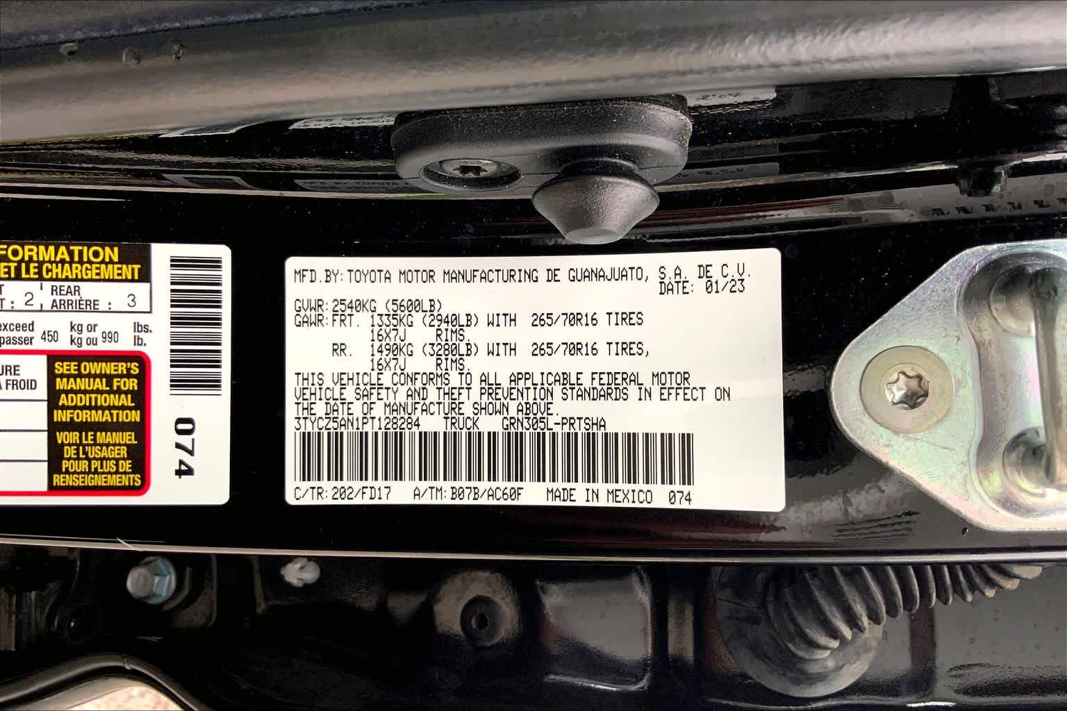 2023 Toyota Tacoma TRD Off Road Black at Group 1 Toyota Southwest