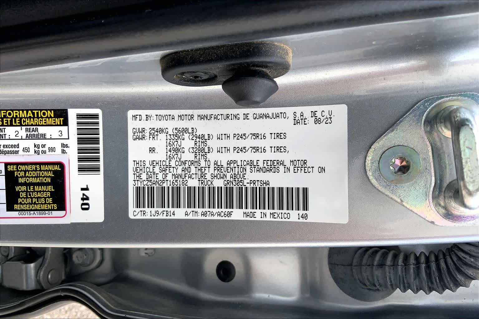 2023 Toyota Tacoma SR Celestial Silver Metallic at Group 1 Toyota Southwest