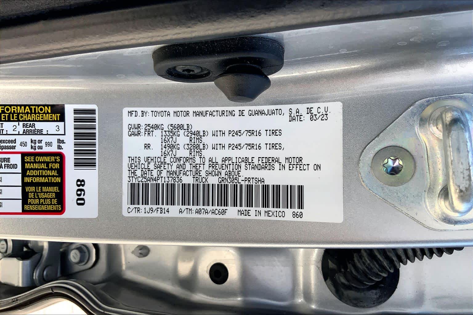 2023 Toyota Tacoma SR Celestial Silver Metallic at Group 1 Toyota Southwest