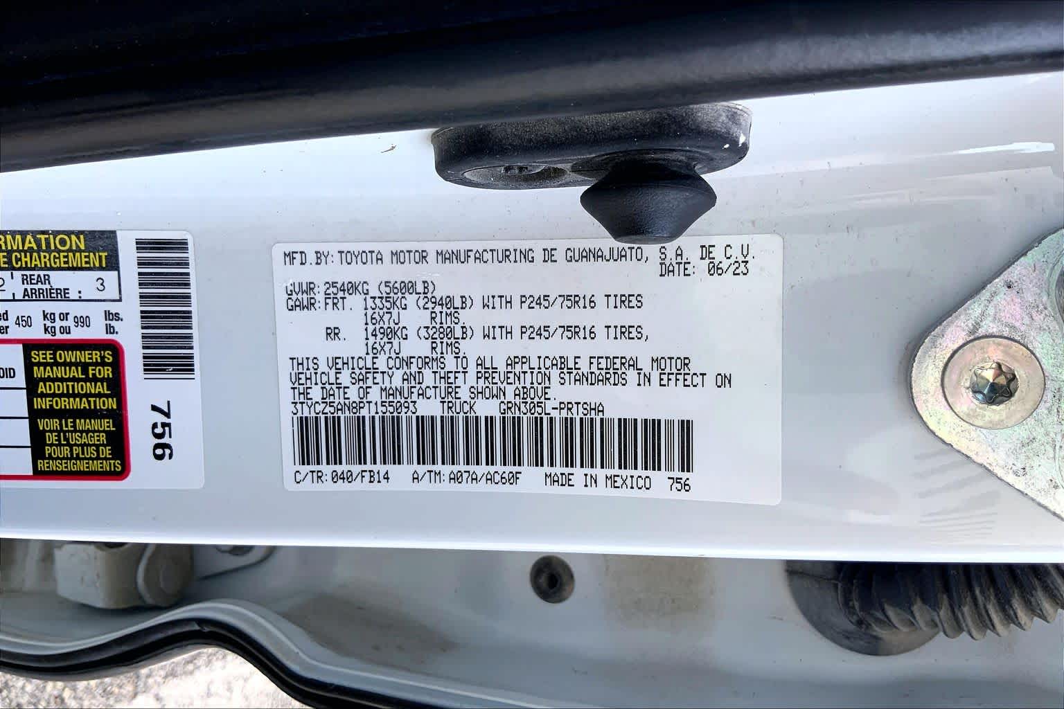 2023 Toyota Tacoma SR Ice Cap at Group 1 Toyota Southwest