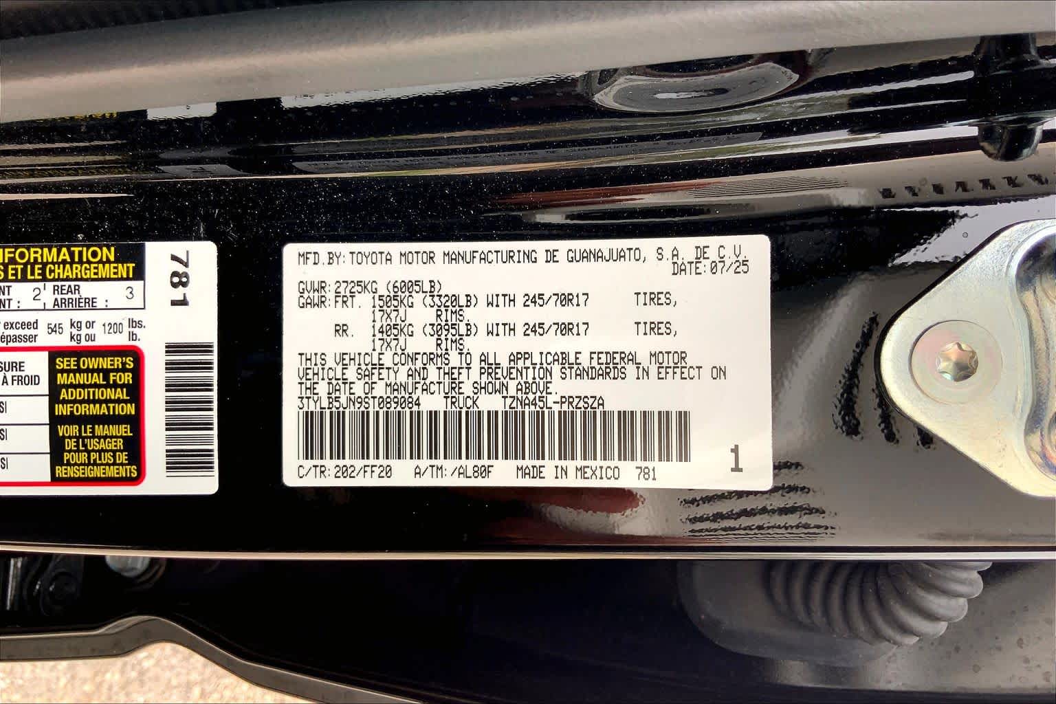 2025 Toyota Tacoma SR5 Black at Lexus Southwest Houston