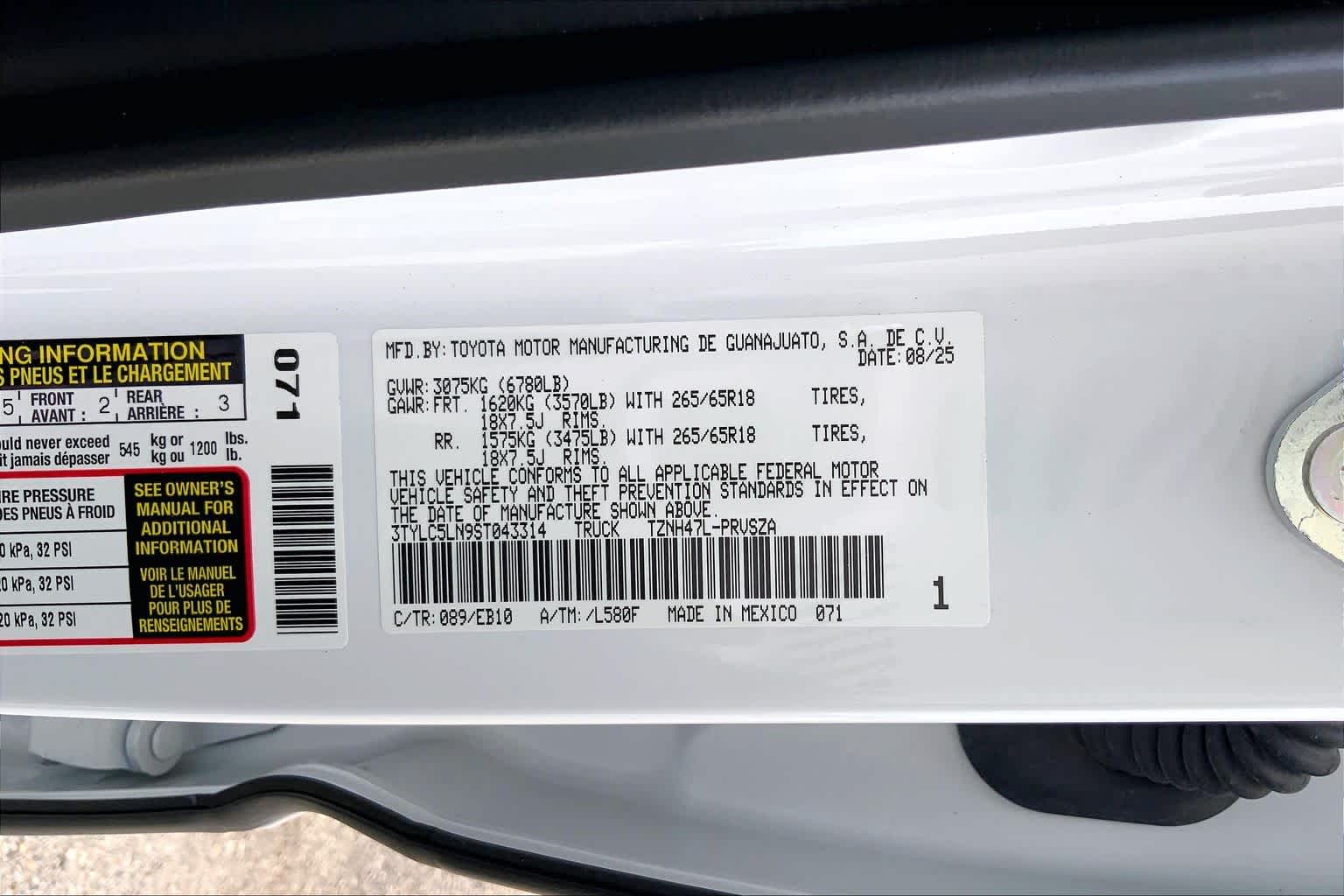 2025 Toyota Tacoma Limited Hybrid Wind Chill Pearl at Group 1 GMC Buick South