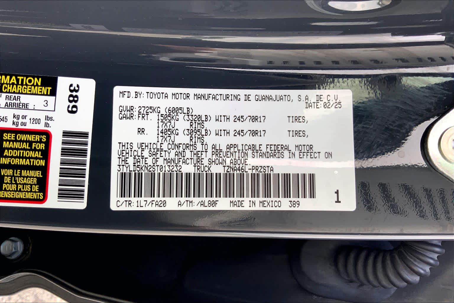 2025 Toyota Tacoma SR Underground at Lexus Southwest Houston