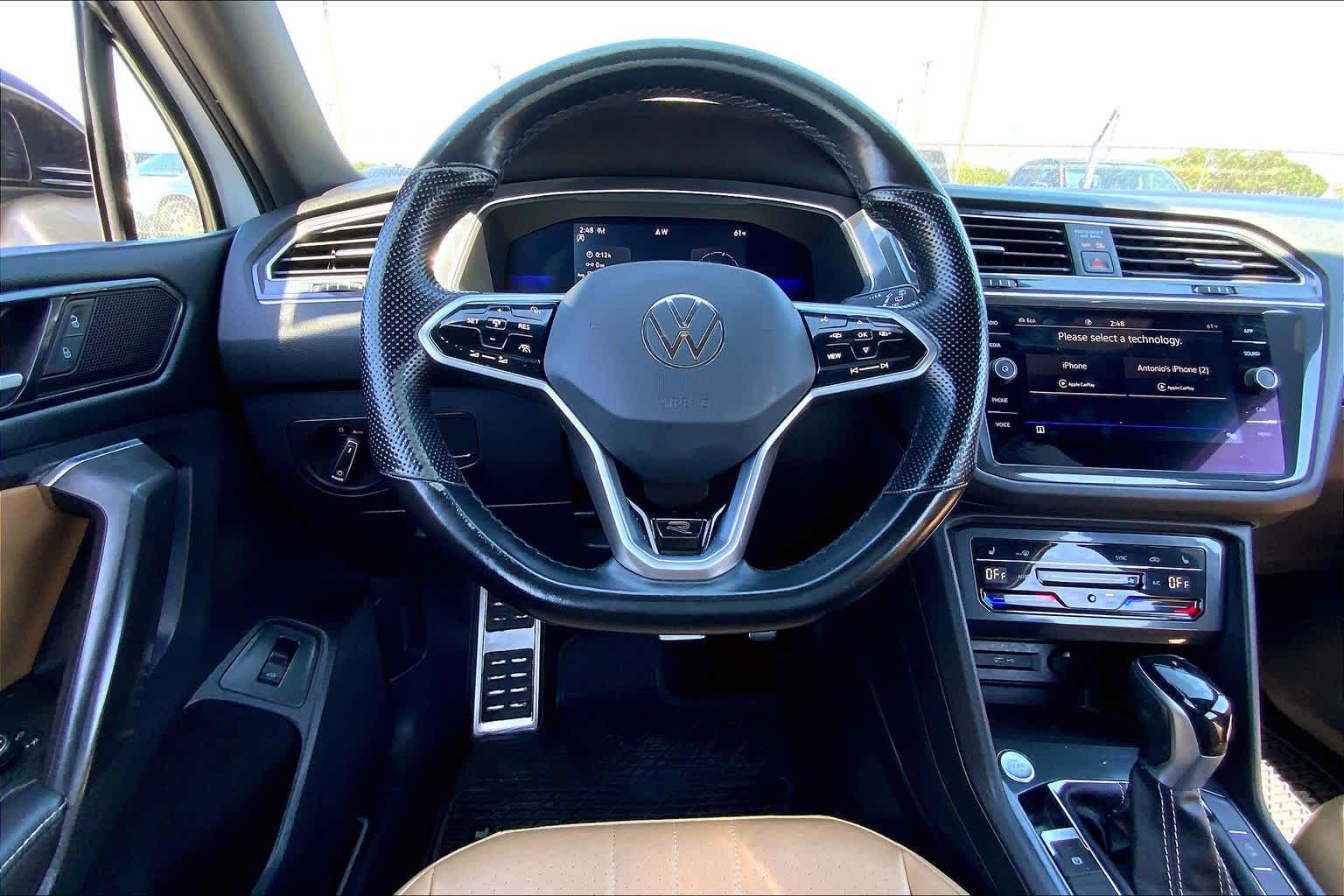 2022 Volkswagen Tiguan SE R-Line Black Pure White at Beck & Masten Kia