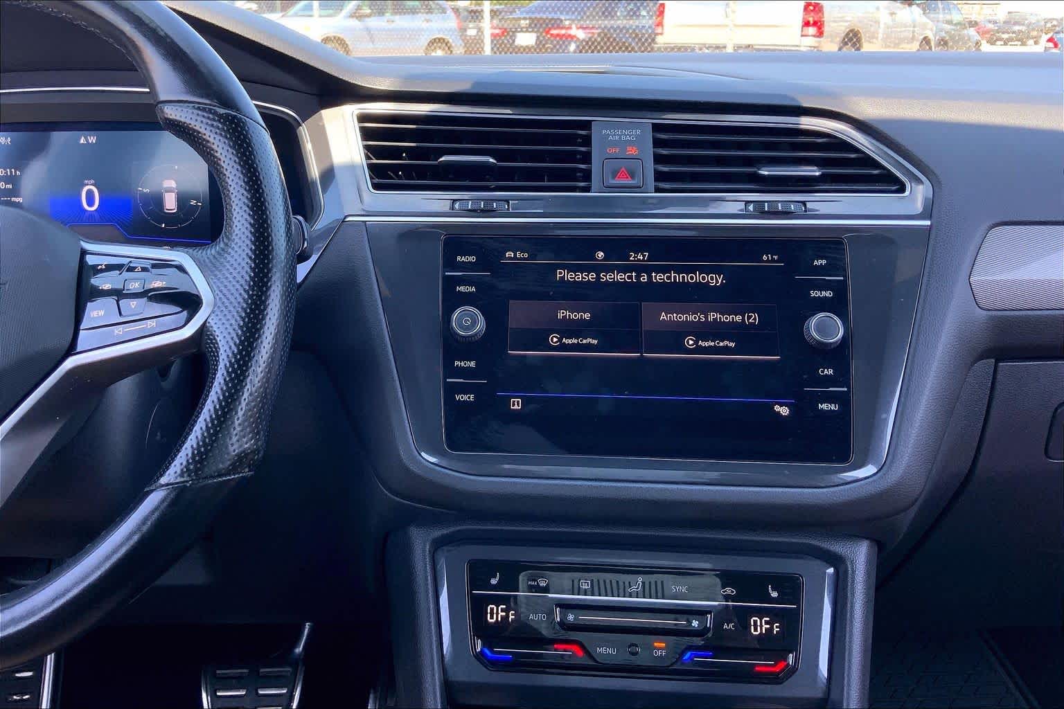 2022 Volkswagen Tiguan SE R-Line Black Pure White at Beck & Masten Kia