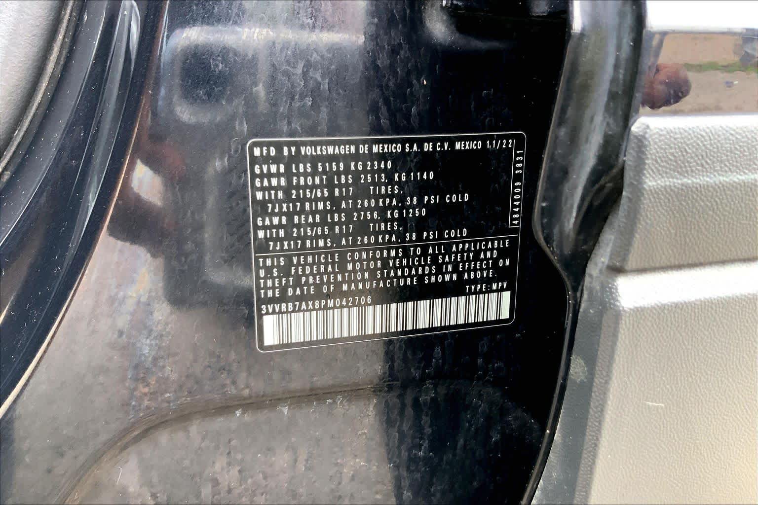 2023 Volkswagen Tiguan S Deep Black Pearl at AutoNation Ford Gulf Fwy