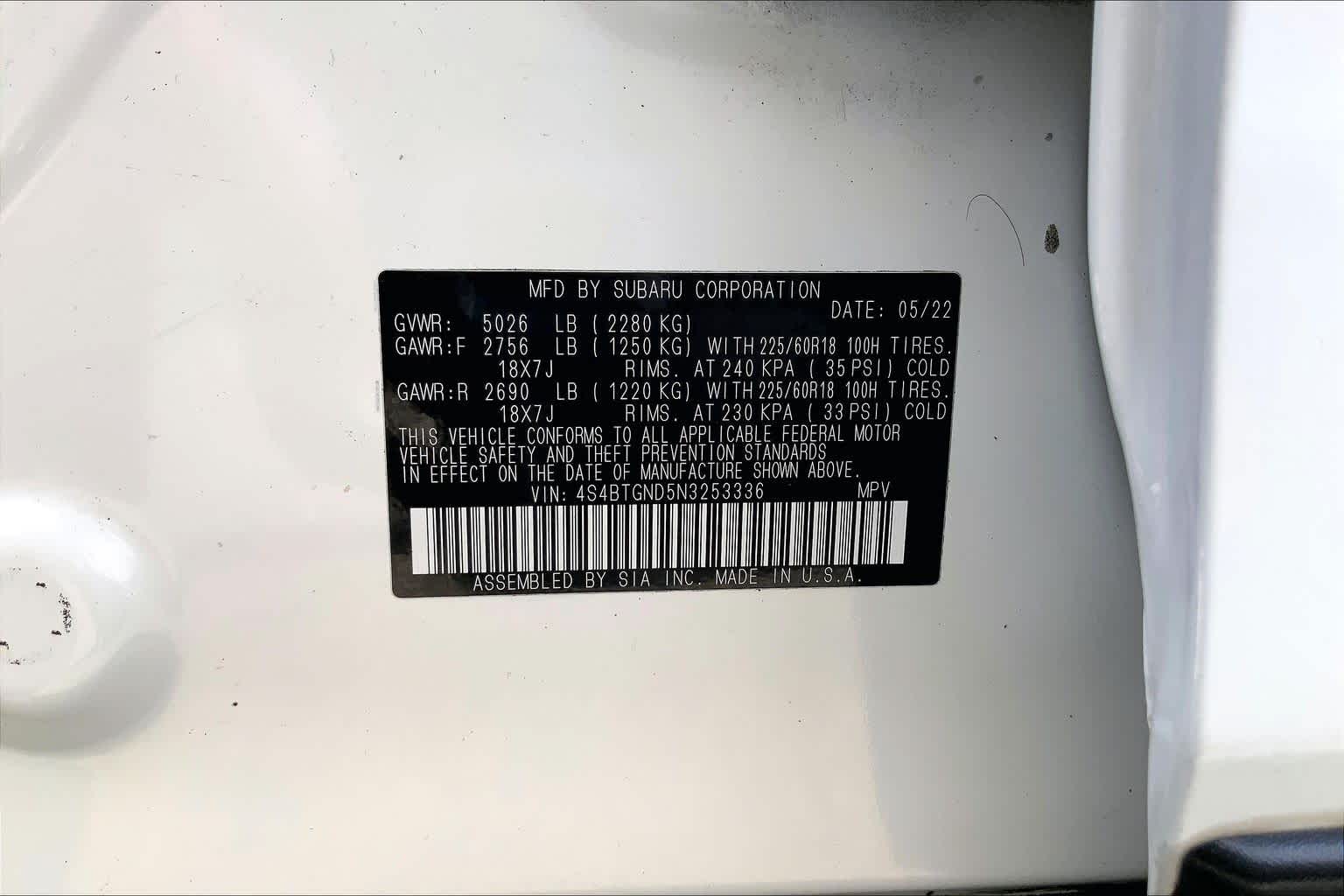 2022 Subaru Outback Limited XT Crystal White Pearl at Group 1 Toyota Southwest