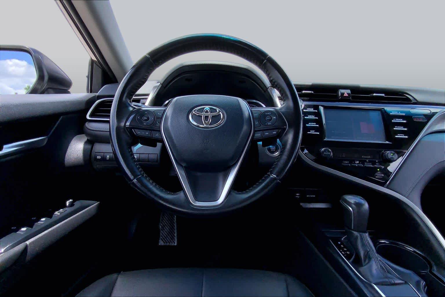 2019 Toyota Camry SE Predawn Gray Mica at Beck & Masten Kia
