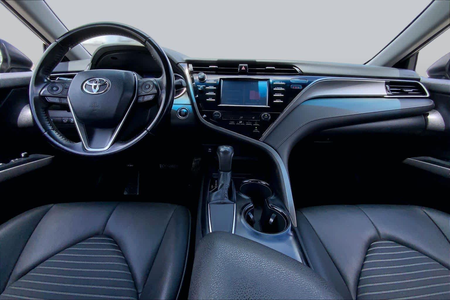 2019 Toyota Camry SE Predawn Gray Mica at Beck & Masten Kia
