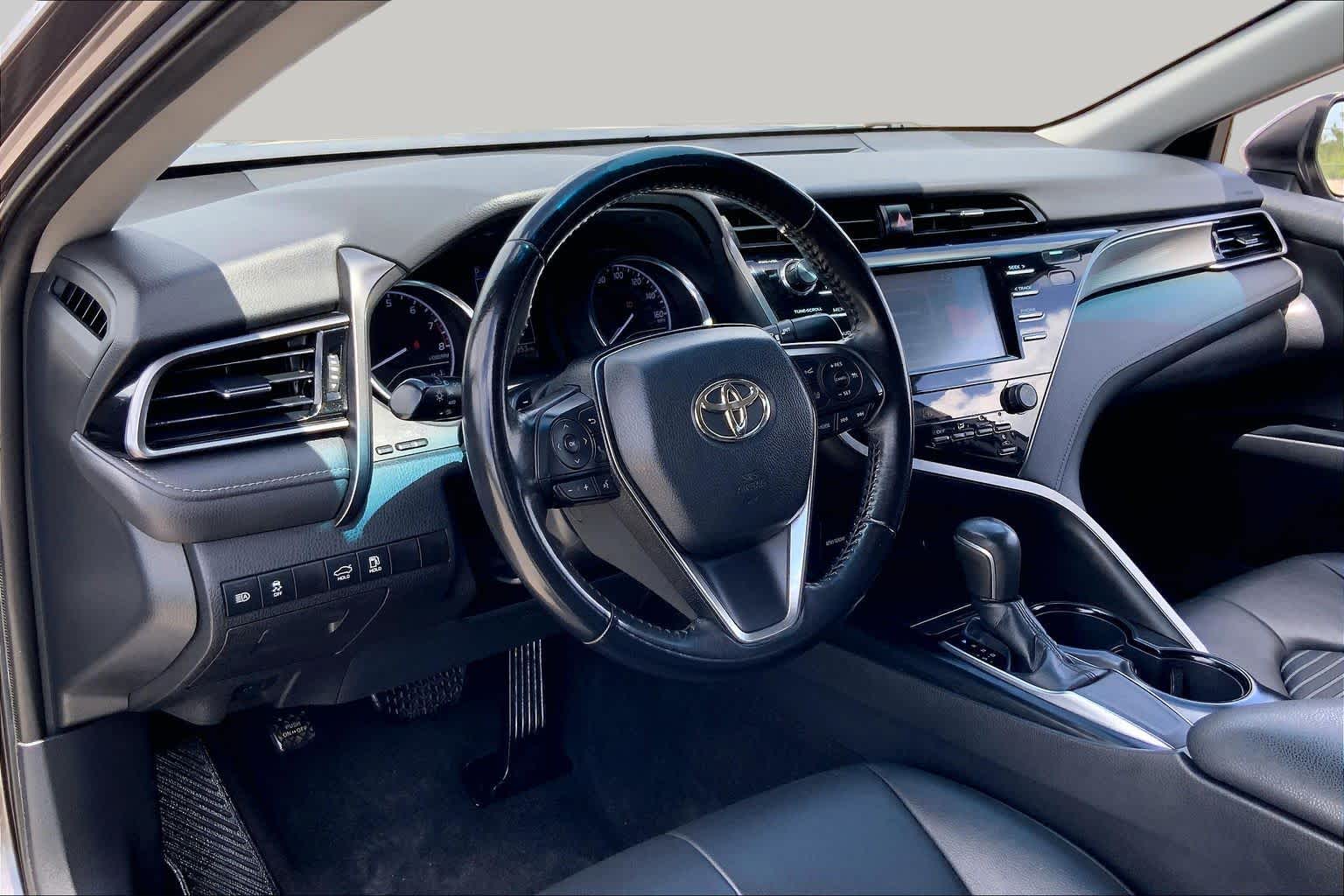 2019 Toyota Camry SE Predawn Gray Mica at Beck & Masten Kia