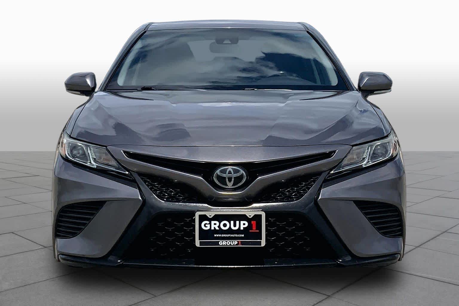 2019 Toyota Camry SE Predawn Gray Mica at Group 1 Toyota Southwest