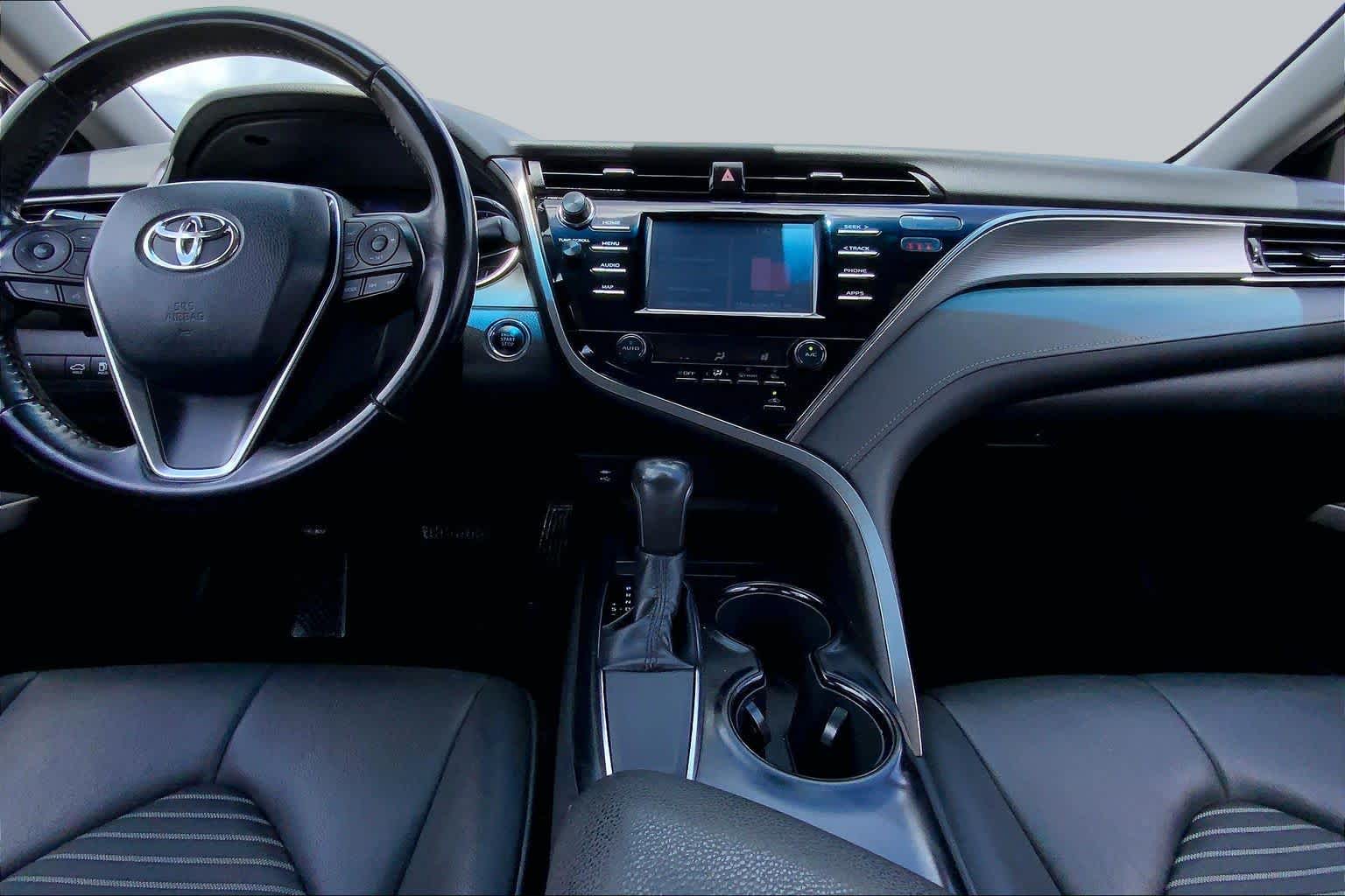 2019 Toyota Camry SE Predawn Gray Mica at Group 1 Toyota Southwest
