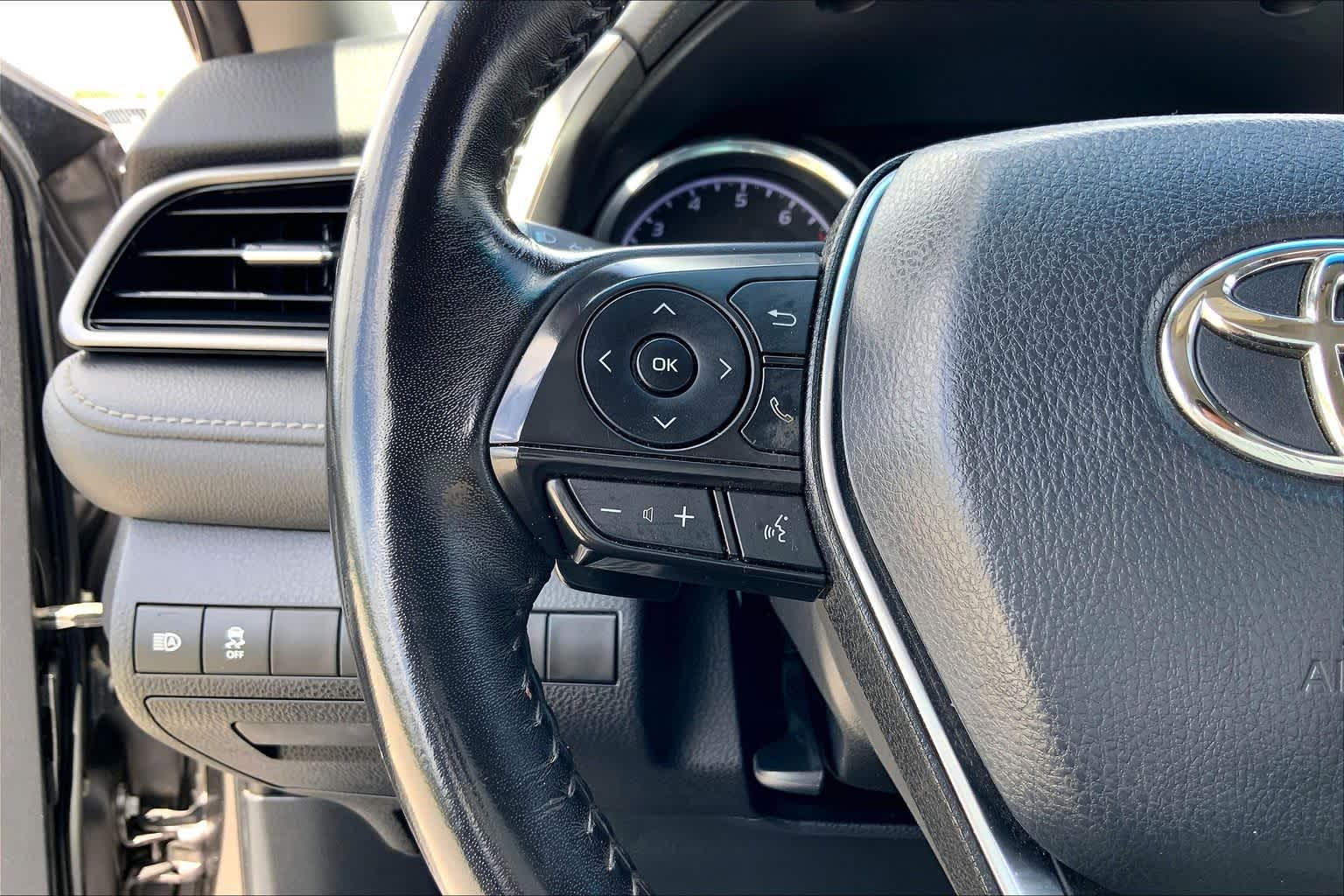2019 Toyota Camry SE Predawn Gray Mica at Group 1 Toyota Southwest