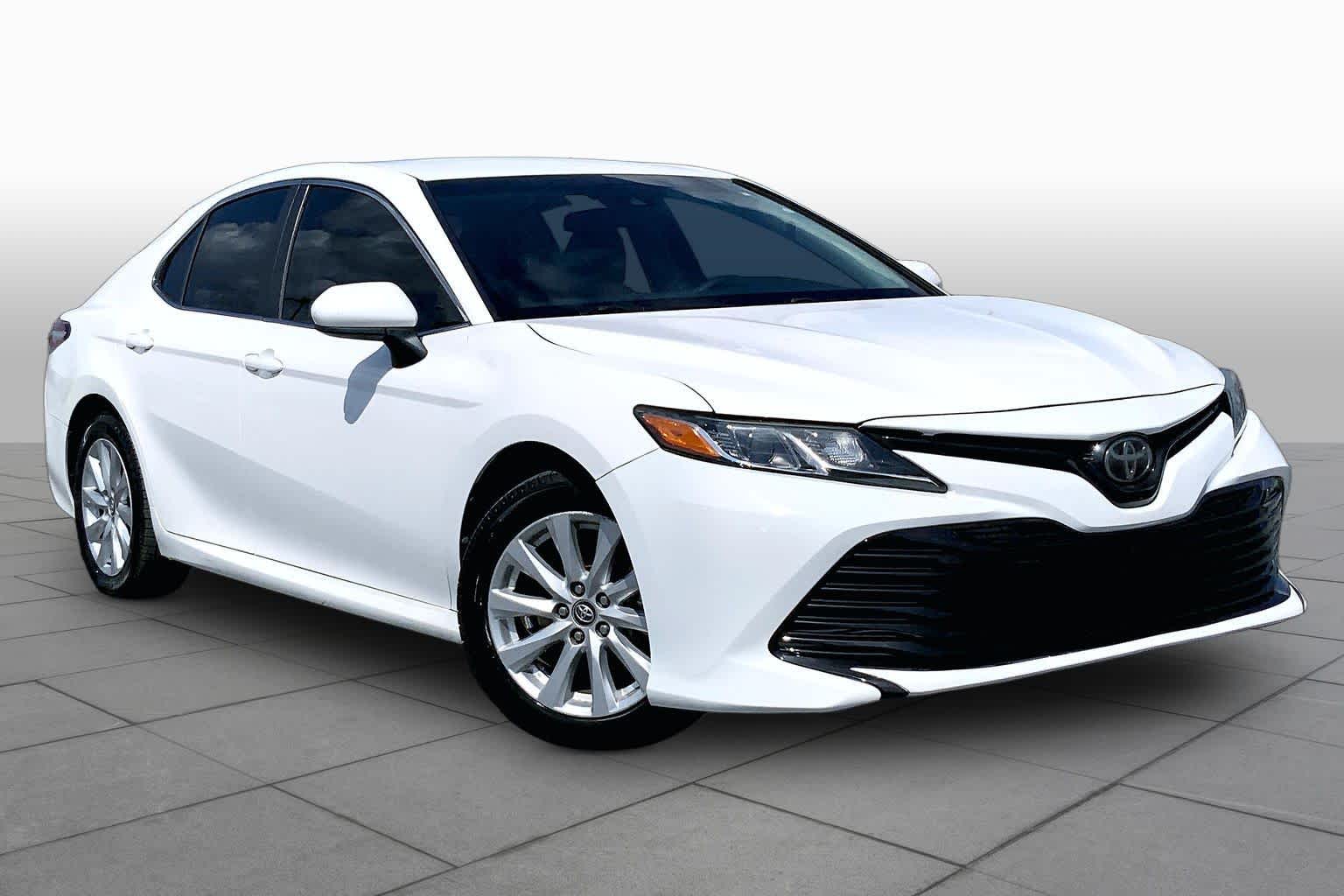 2018 Toyota Camry LE Super White at Tomball Chrysler Dodge Jeep Ram