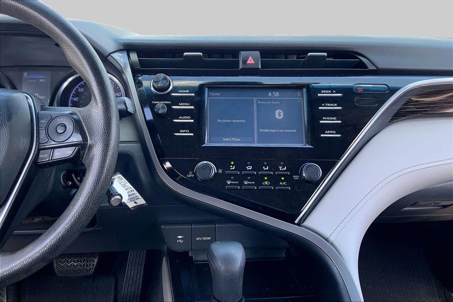 2018 Toyota Camry LE Super White at Tomball Chrysler Dodge Jeep Ram