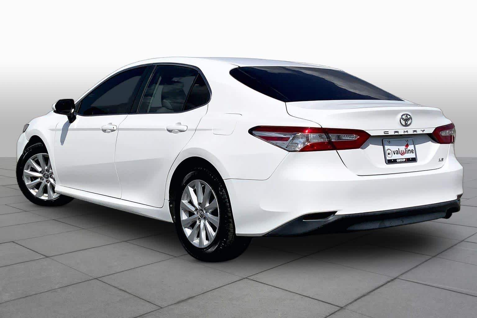 2018 Toyota Camry LE Super White at Tomball Chrysler Dodge Jeep Ram