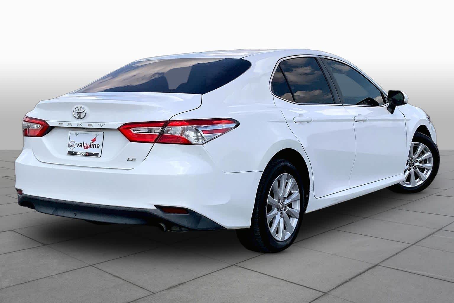 2018 Toyota Camry LE Super White at Tomball Chrysler Dodge Jeep Ram