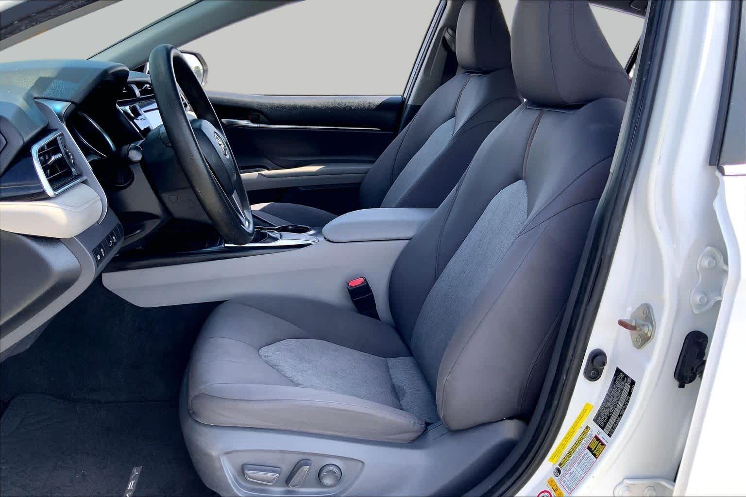 2018 Toyota Camry LE Super White at Tomball Chrysler Dodge Jeep Ram