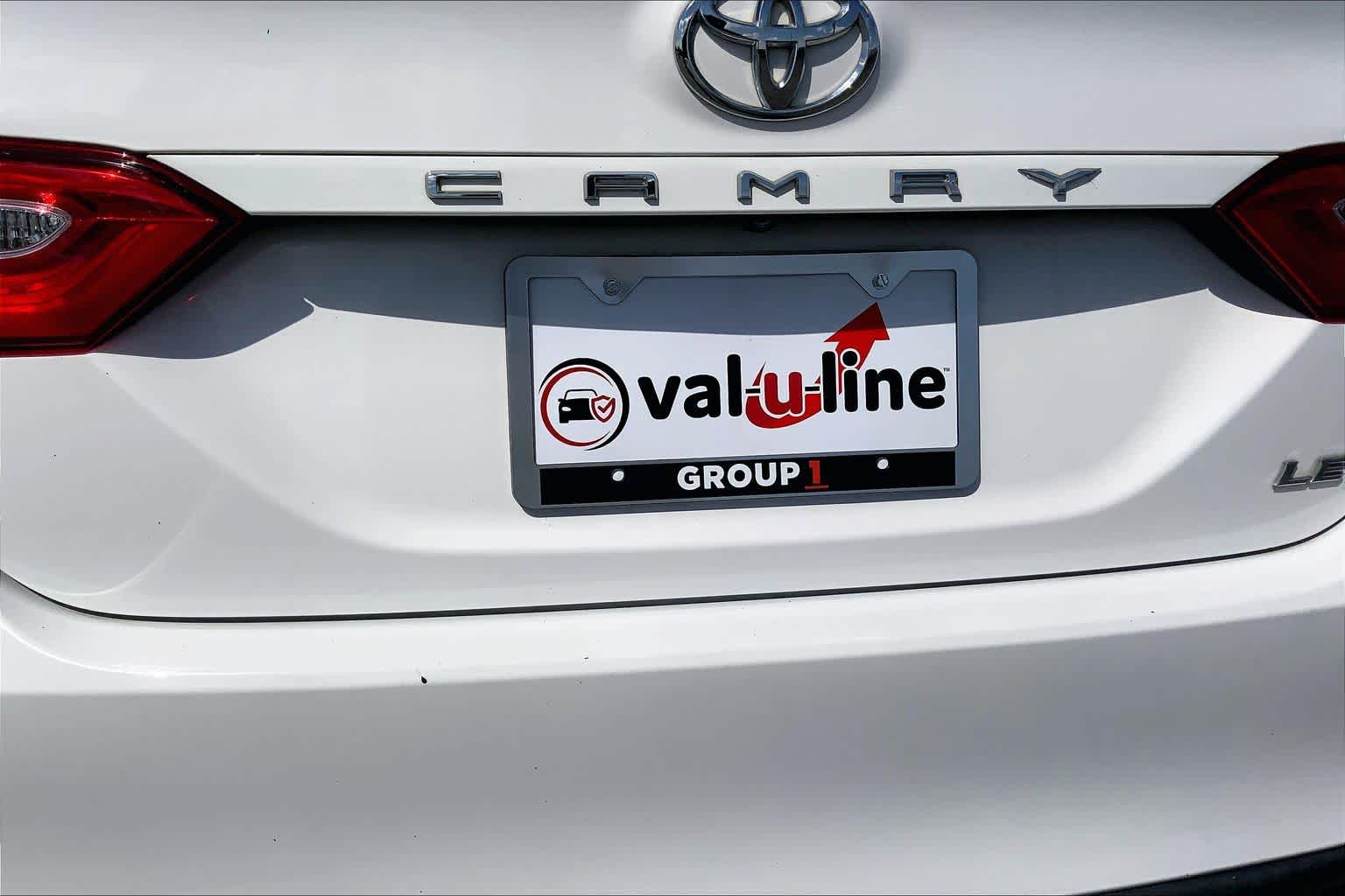 2018 Toyota Camry LE Super White at Tomball Chrysler Dodge Jeep Ram