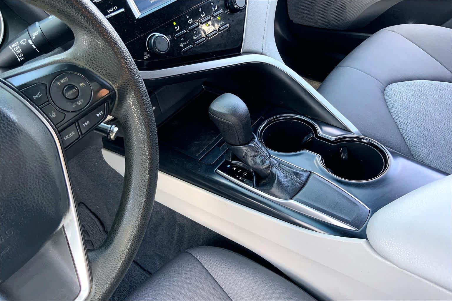 2018 Toyota Camry LE Super White at Tomball Chrysler Dodge Jeep Ram