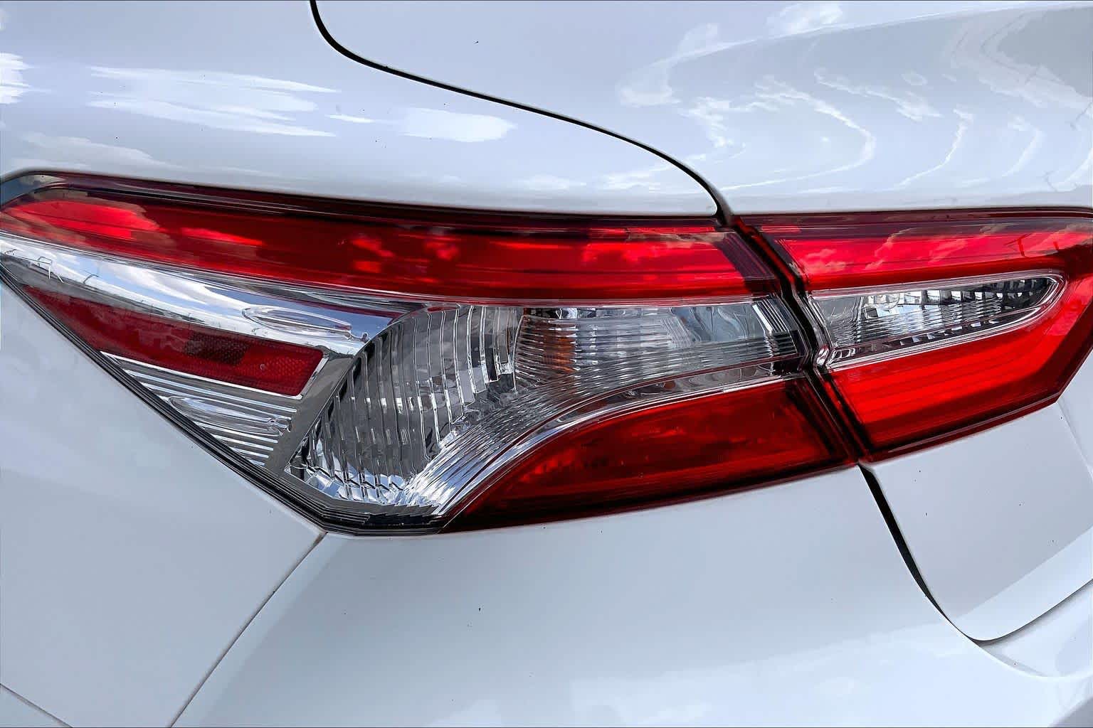 2018 Toyota Camry LE Super White at Tomball Chrysler Dodge Jeep Ram