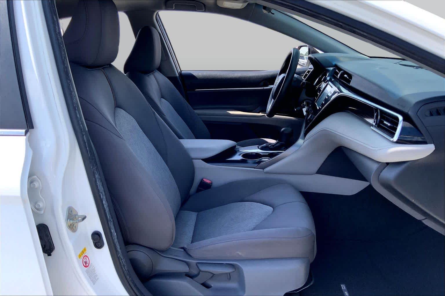 2018 Toyota Camry LE Super White at Tomball Chrysler Dodge Jeep Ram