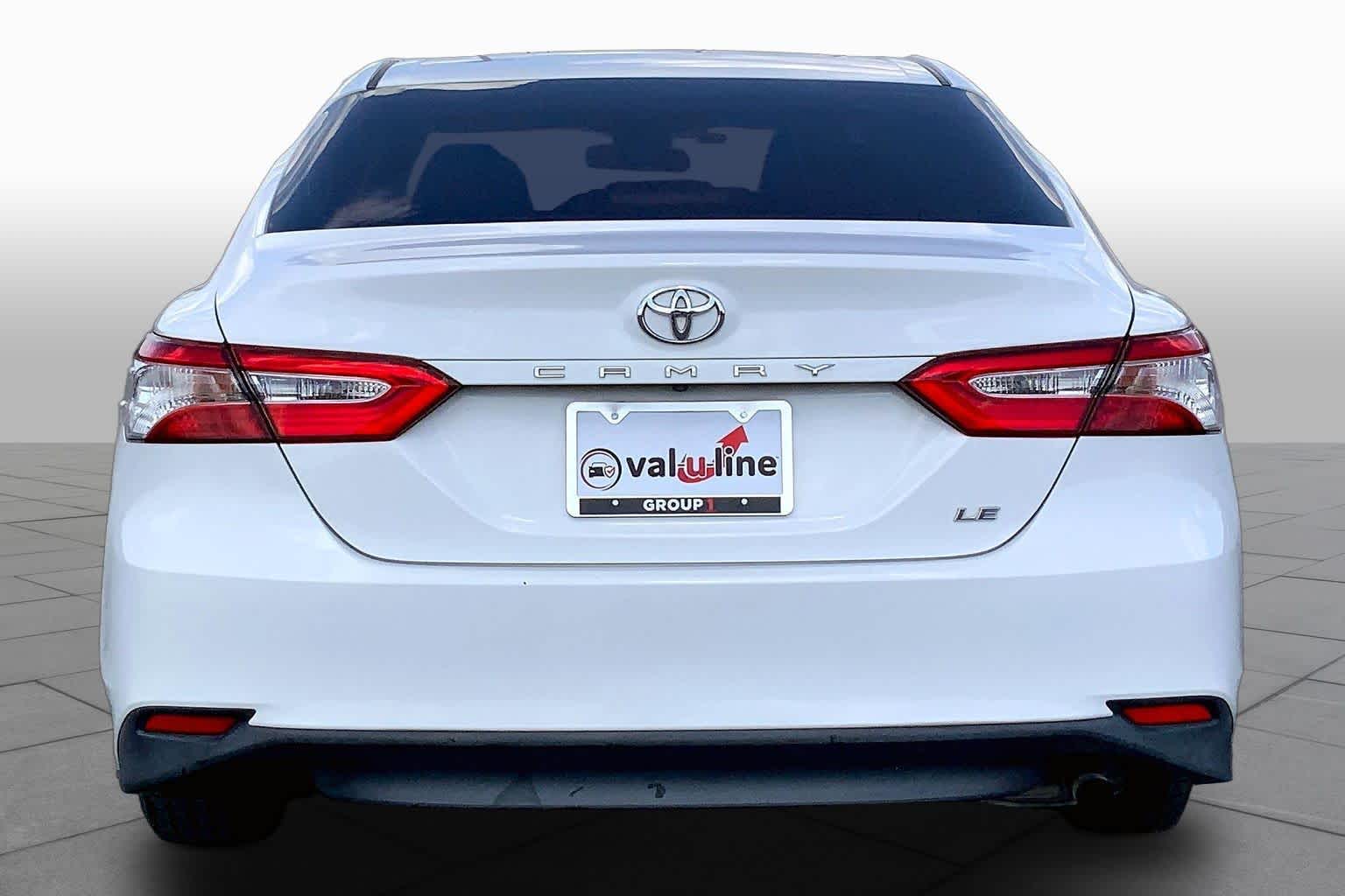 2018 Toyota Camry LE Super White at Tomball Chrysler Dodge Jeep Ram