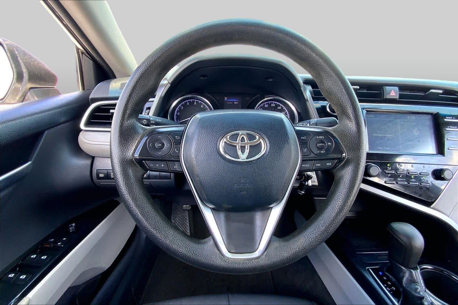2018 Toyota Camry LE Super White at Tomball Chrysler Dodge Jeep Ram