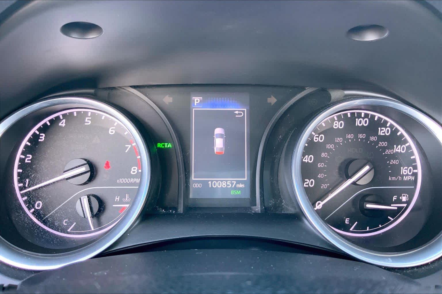2018 Toyota Camry SE Galactic Aqua Mica at AutoNation Toyota Gulf Fwy