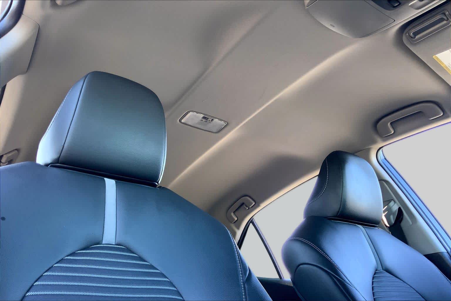 2018 Toyota Camry SE Galactic Aqua Mica at AutoNation Toyota Gulf Fwy