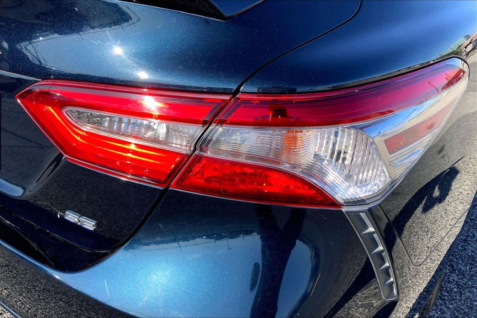 2018 Toyota Camry SE Galactic Aqua Mica at AutoNation Toyota Gulf Fwy