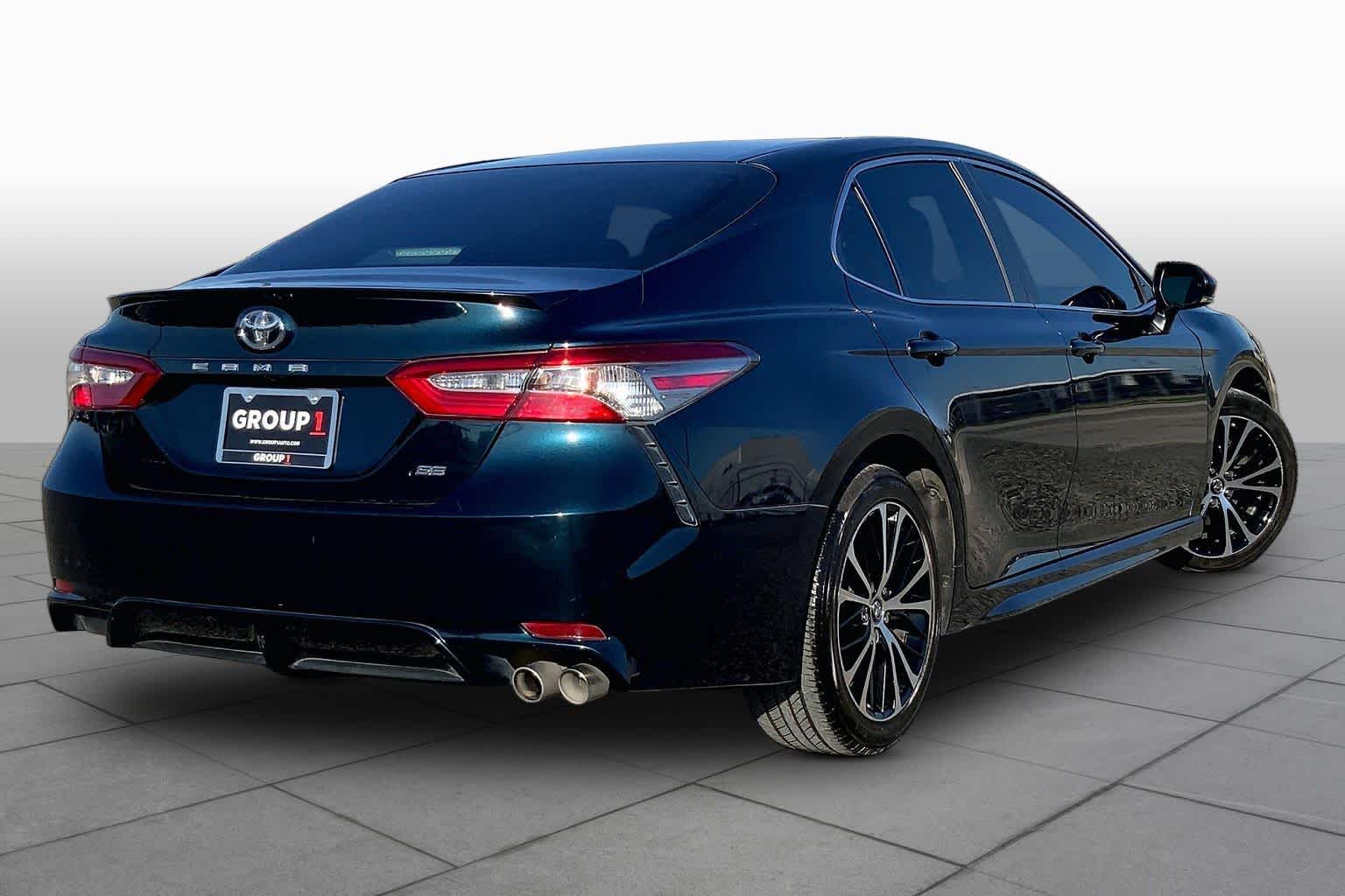 2018 Toyota Camry SE Galactic Aqua Mica at AutoNation Toyota Gulf Fwy