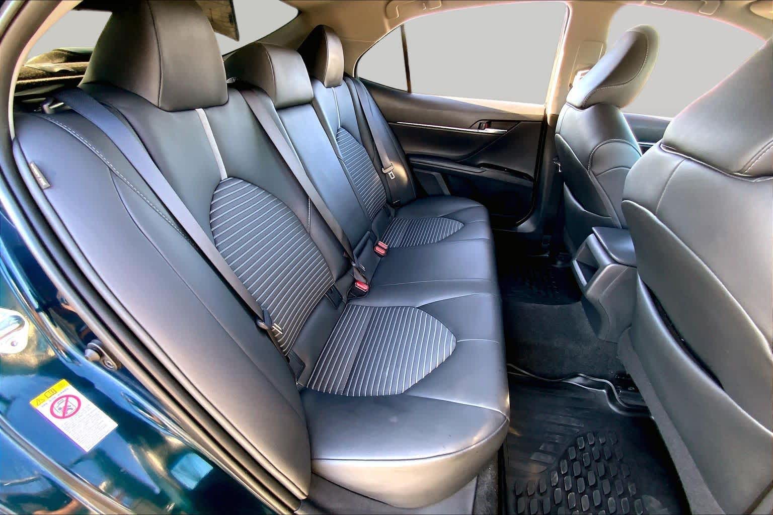 2018 Toyota Camry SE Galactic Aqua Mica at AutoNation Toyota Gulf Fwy