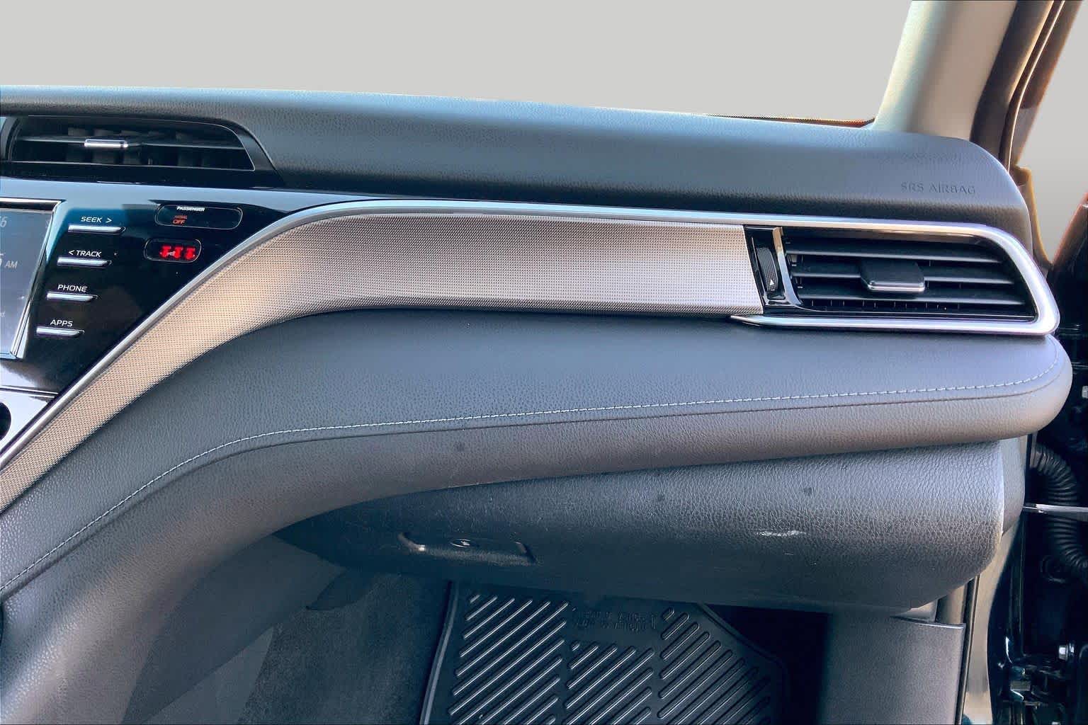 2018 Toyota Camry SE Galactic Aqua Mica at AutoNation Toyota Gulf Fwy