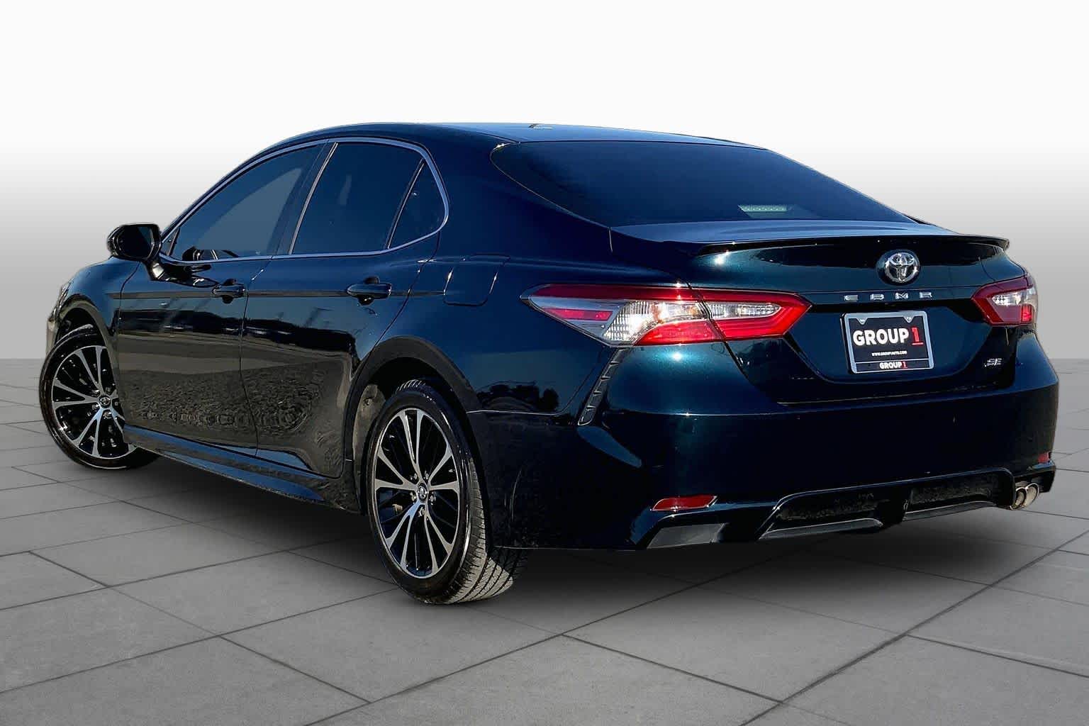 2018 Toyota Camry SE Galactic Aqua Mica at AutoNation Toyota Gulf Fwy