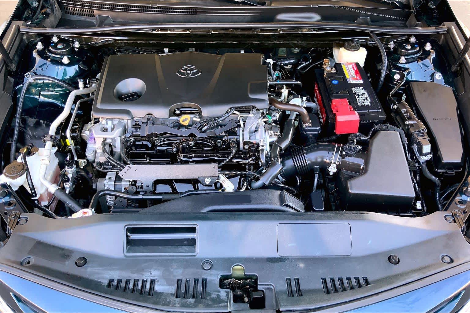 2018 Toyota Camry SE Galactic Aqua Mica at AutoNation Toyota Gulf Fwy