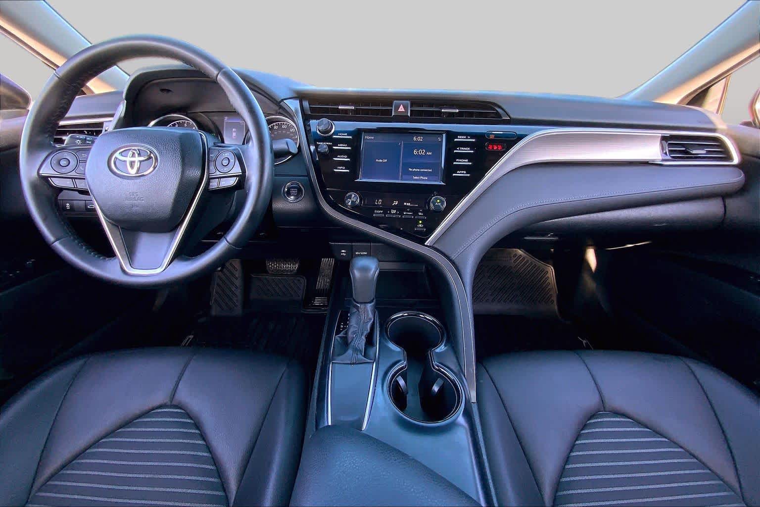 2018 Toyota Camry SE Galactic Aqua Mica at AutoNation Toyota Gulf Fwy