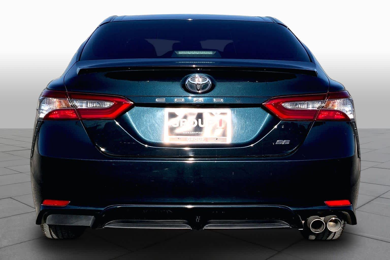 2018 Toyota Camry SE Galactic Aqua Mica at AutoNation Toyota Gulf Fwy