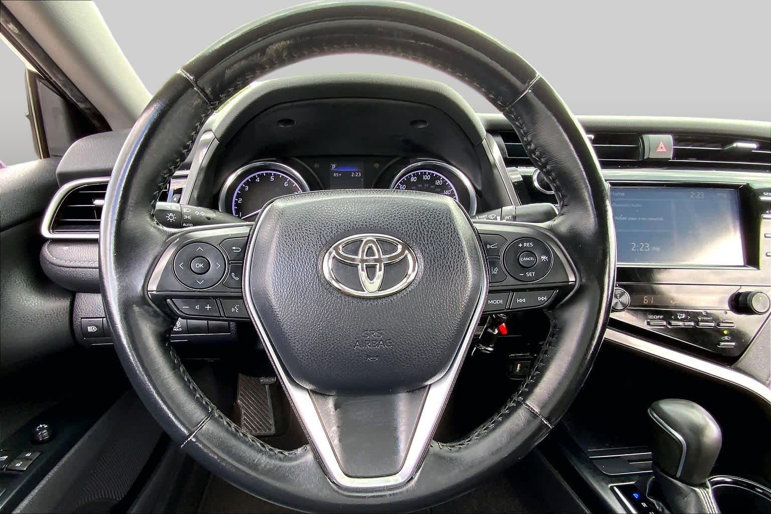 2019 Toyota Camry SE Midnight Black Metallic at Group 1 Toyota Southwest