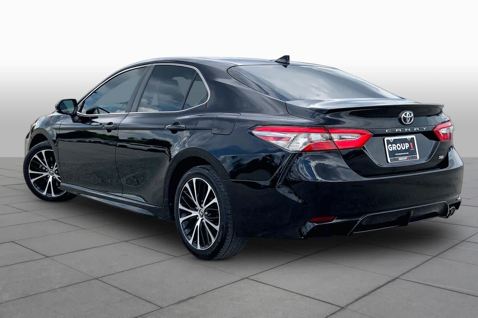 2019 Toyota Camry SE Midnight Black Metallic at Group 1 Toyota Southwest