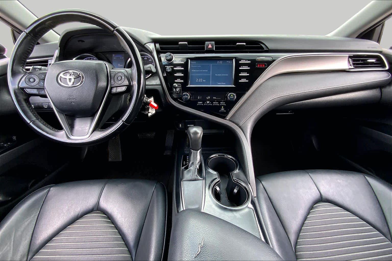 2019 Toyota Camry SE Midnight Black Metallic at Group 1 Toyota Southwest