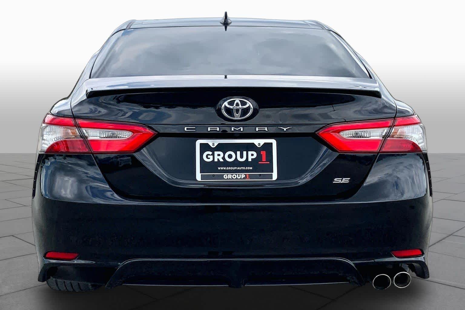 2019 Toyota Camry SE Midnight Black Metallic at Group 1 Toyota Southwest